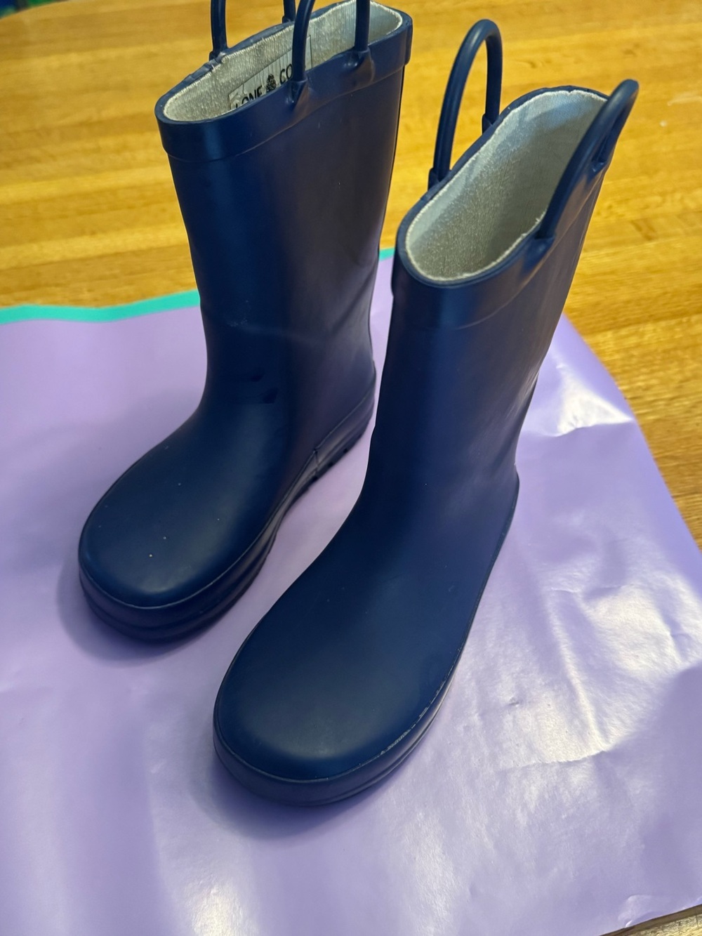 ☔️🥾 Children's Rain Boots with Easy Pull Handles